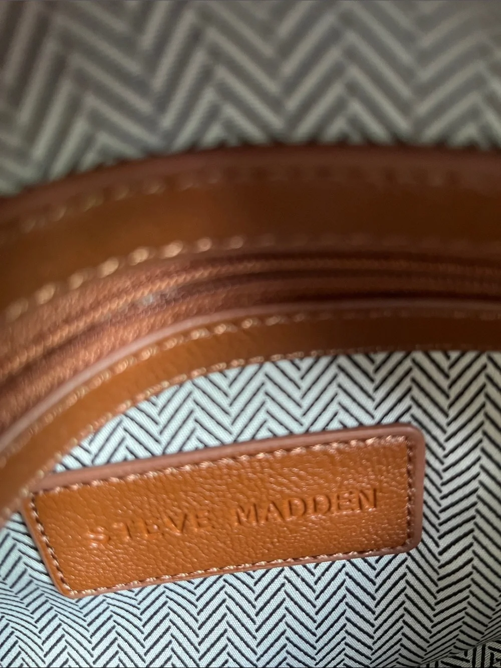 Steve Madden dark green backpack purse with change purse.